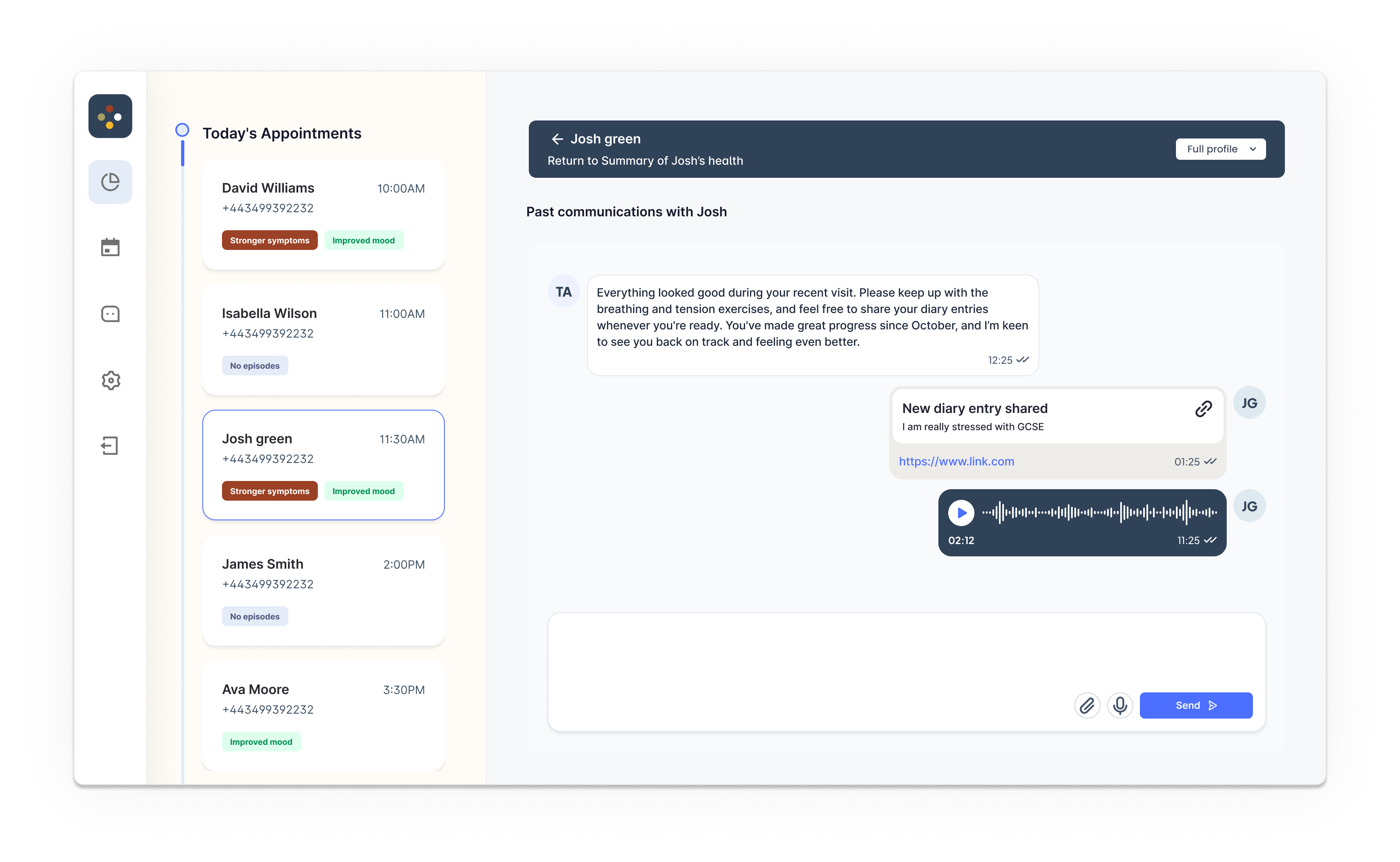 The shipped NHS clinician dashboard