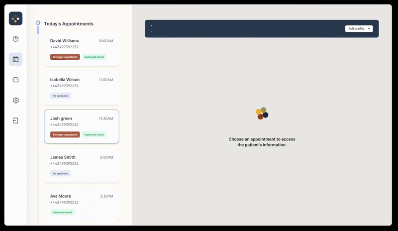 Screen recording of the interactive prototype